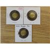 Image 1 : Lot of 3x2022 "solemn tribute to queen elizabeth toonies