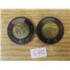 Image 1 : Pair of 2022 "solemn tribute to queen elizabeth toonies