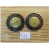 Image 2 : Pair of 2022 "solemn tribute to queen elizabeth toonies