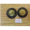 Image 2 : Pair of 2022 "solemn tribute to queen elizabeth toonies