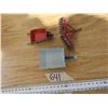 Image 1 : Dump trailer gray, small disk cultivator and wheel barrow