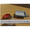 Image 2 : Dump trailer gray, small disk cultivator and wheel barrow
