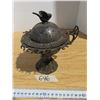 Image 1 : Silver coloured lided container