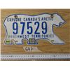 Image 1 : 2009 Explore canada's arctic northwest territories license plate- 97529