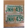 Image 2 : 2 pair of (1978 and 1983) SK license plates (JNH-435 and CBX-109)