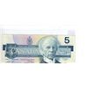 Image 2 : 1986 $5 Replacement note. Thiessen-Crow signatures. FNX Replacement Prefix with Large F. BC-56bA. F-