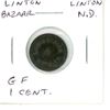 Image 1 : Linton Bazaar Token Good for 1 Cent in Merchandise in Linton, North Dakota. VF.