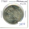 Image 1 : 1980 Drumheller Alberta Trade Dollar. Dinosaur. BU.
