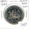 Image 1 : 1882 – 1982 North Bay Ontario Trade Dollar. 100th Anniversary of the city. Railroad. BU.