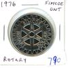 Image 1 : 1976 Simcoe Ontario Trade Dollar. Rotary. BU.