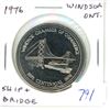 Image 1 : 1976 Windsor Ontario Trade Dollar. Ship & Bridge. BU.