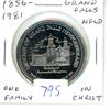 Image 1 : 1856 – 1981 Grand Falls Newfoundland Trade Dollar. One Family in Christ. BU.