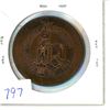 Image 2 : 1967 Alaska Purchase 32mm bronze medal. Miner with pick, shovel & rifle. BU.