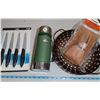 Image 1 : Set of Kives,Thermos, Strip Nail Holder