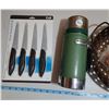 Image 2 : Set of Kives,Thermos, Strip Nail Holder