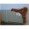 Image 2 : Large Heavy Mirror with Gold Corner Accents 26x38"
