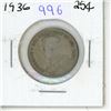 Image 1 : 1936 Canadian Twenty-Five Cent.