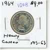 Image 1 : 1964 Canadian Twenty-Five Cent.