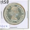 Image 1 : 1958 Canadian Silver Dollar.