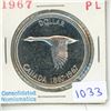 Image 1 : 1967 PL Canadian Silver Dollar.
