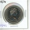 Image 1 : 1974 Canadian One Dollar Coin.