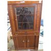 Image 1 : Beautiful brown colour wooden china cabinet 60"x32"x14"