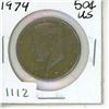 Image 1 : 1974 USA Kennedy Half Dollar.