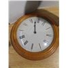 Image 4 : Lot of brass items, clock, spoons and paperweight