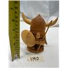 Image 1 : Vintage Wooden Viking Figurine.
