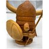 Image 2 : Vintage Wooden Viking Figurine.