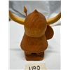 Image 3 : Vintage Wooden Viking Figurine.