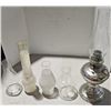 Image 2 : antique oil lamp w/ 5 glass cones