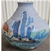 Image 2 : vintage hand painted pottery vase