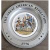 Image 2 : battle of waterloo photo and The Great American Revolution 1776 pewter plate