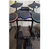Image 2 : xbox 360 guitar hero drum w/ pedal and guitar, xbox 360 kinect camera and xbox 360 controller with k
