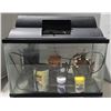Image 3 : fish tank with filter 3 landscape items and fish food