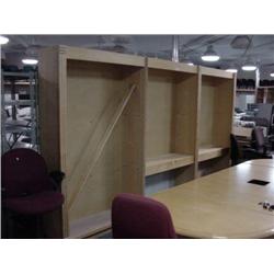 Maple 7 Foot 3 Piece Commercial Display Case