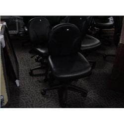 Black Leather Steno Chair