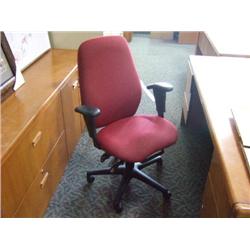 Burgandy Ergo Multi Lever Gas Lift Task Chair