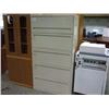 Image 1 : Cream 5 Dr Lateral File Cabinet