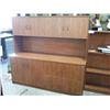 Image 1 : Cherry Cradenza W/hutch Wall Unit