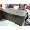 Image 1 : Brizian Walnut Inlay Executive Desk