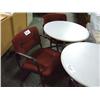 Image 1 : 3 Burgandy Client Chairs