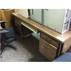 Metal Framed Single Pedestal Desk