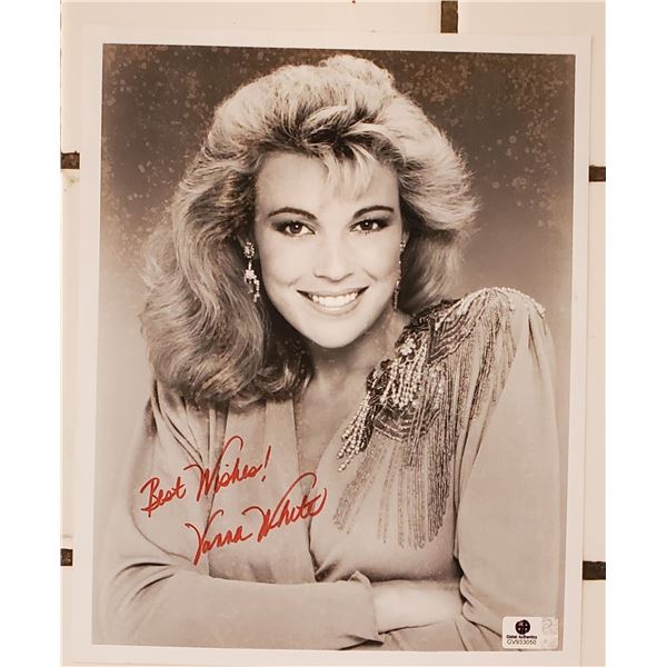 Vanna White.  Wheel of Fortune.  Playboy Cover Model 5/87. 8x10 Signed Photo. Global Authentics COA.