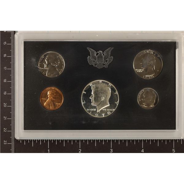 1970 US PROOF SET WITHOUT BOX, 40% SILVER JFK HALF