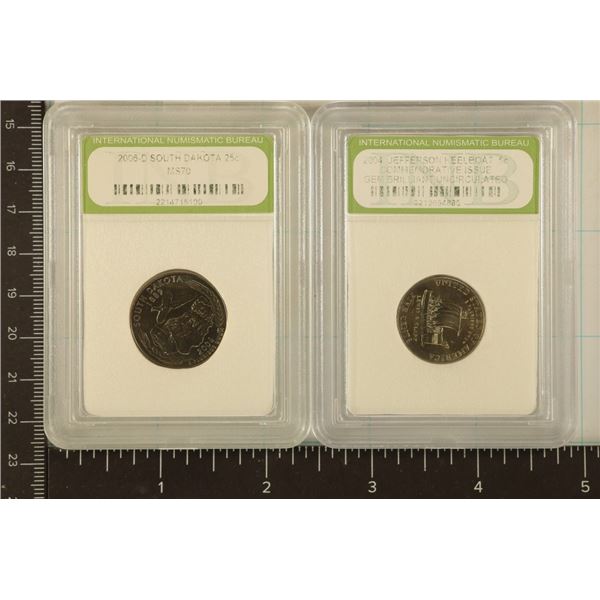 2 US COINS: 2004 KEELBOAT NICKEL GEM BU & 2006-D