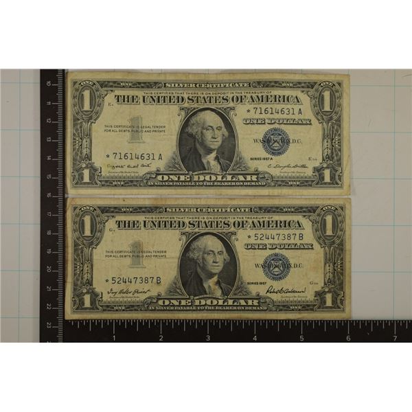 1957 & 1957-A $1 SILVER CERTIFICATE STAR NOTES