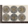 Image 1 : 6 ENCASED STATE QUARTERS: 1999-D GEORGIA, 2000-P