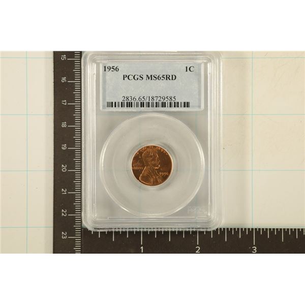 1956 LINCOLN WHEAT CENT PCGS MS65RD